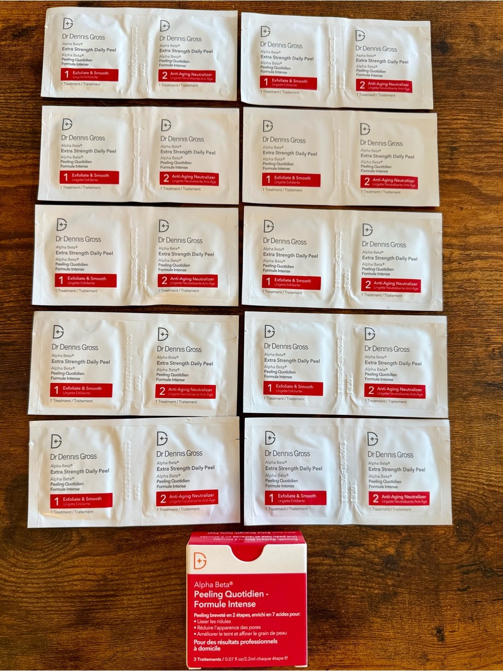 Lot of 13 Dr Dennis Gross Alpha Beta Extra Strength Daily Peel Treatments NIB